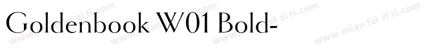 Goldenbook W01 Bold字体转换
